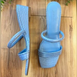 Blue wedges Revolve
